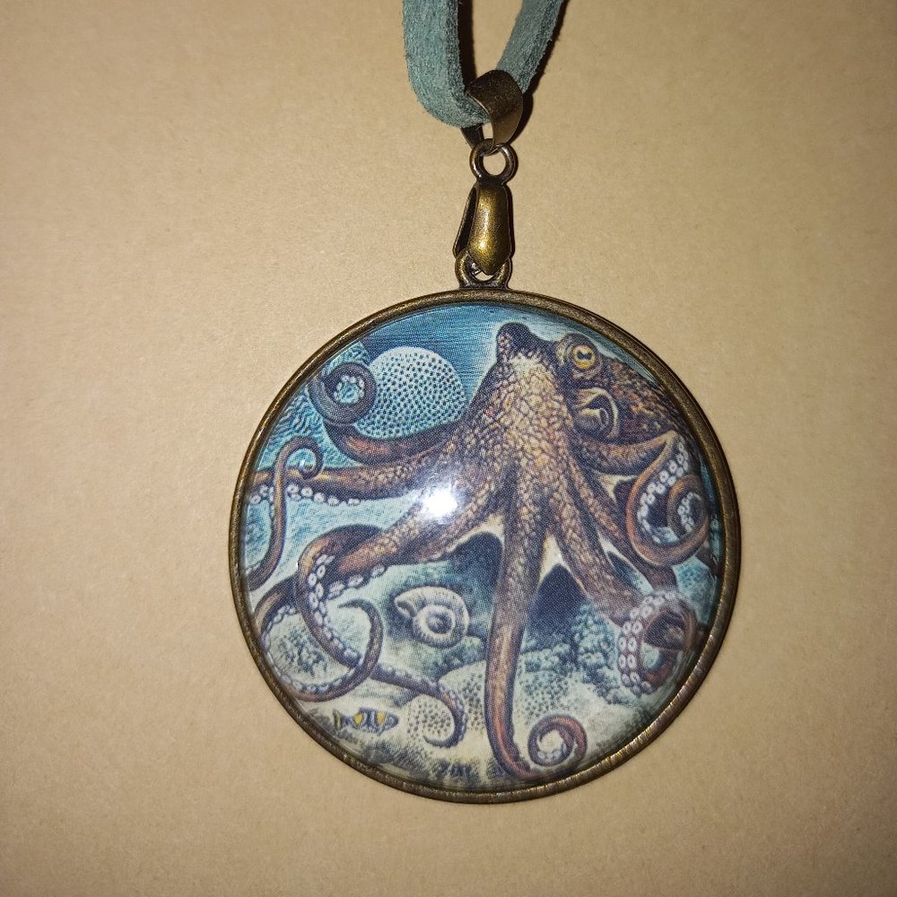 Octopus Ocean Pendant Necklace